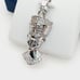 925 Sterling Silver Plated CZ Pendant, INUS1BR021