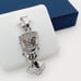 925 Sterling Silver Plated CZ Pendant, INUS1BR021