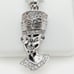925 Sterling Silver Plated CZ Pendant, INUS1BR021