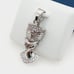 925 Sterling Silver Plated CZ Pendant, INUS1BR021