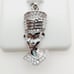 925 Sterling Silver Plated CZ Pendant, INUS1BR021