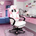 Adjustable & Ergonomic Swivel Gaming Chair, Pink, New 2023
