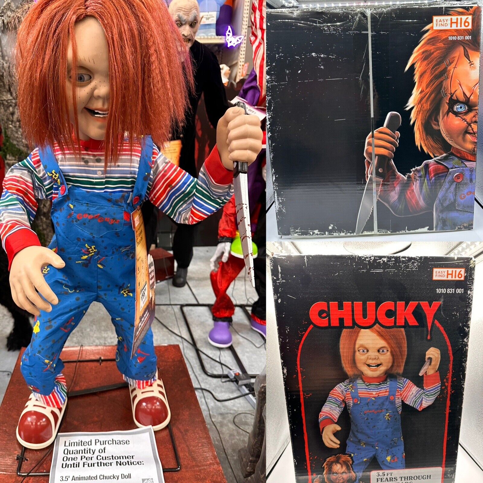 3.5 Ft CHUCKY DOLL Animatronic Home Depot Sold Out