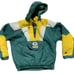 Vtg Green Bay Packers Jacket Starter ProLine 1 2 Zip Pullover Coat Sz L Mens