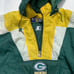 Vtg Green Bay Packers Jacket Starter ProLine 1 2 Zip Pullover Coat Sz L Mens