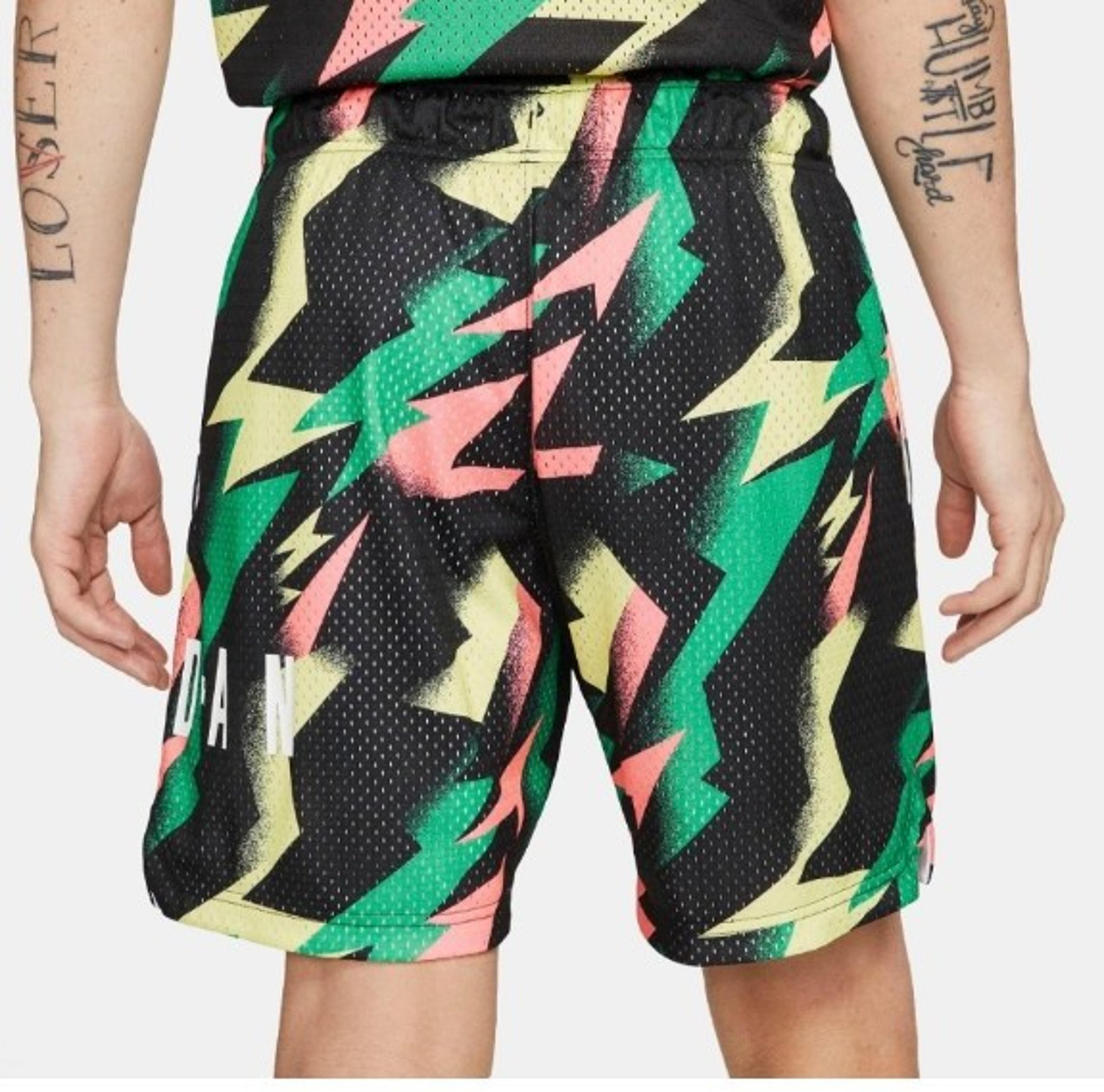 Nike Men's Jordan MJ Jumpman Air Mesh Nylon All Over Print Shorts Pockets Size S
