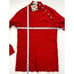 Anne Klein Sweater Top Large Red Women's Mock Button-Accent NEW