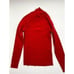 Anne Klein Sweater Top Large Red Women's Mock Button-Accent NEW