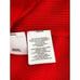 Anne Klein Sweater Top Large Red Women's Mock Button-Accent NEW