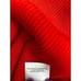 Anne Klein Sweater Top Large Red Women's Mock Button-Accent NEW