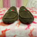 Bacco Bucci mens brown suede driving shoes! Italian flag color accents. ❤️