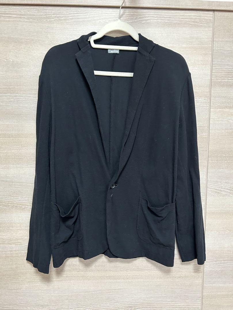 kolor/BEACON Black Cardigan Jacket
