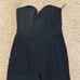 Express Strapless Sweetheart Black Jumpsuit with Pockets Sz 8 NWOT