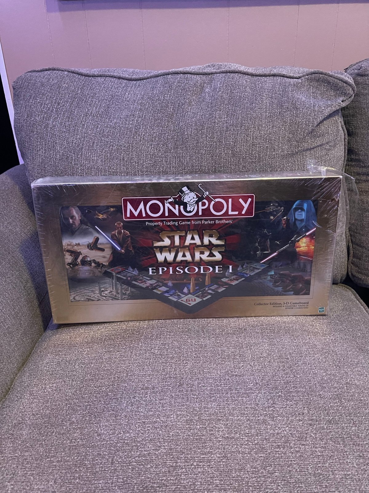 STAR WARS EPISODE 1 MONOPOLY COLLECTOR'S EDITION 1999 3D BOARD GAME NEW & SEALED