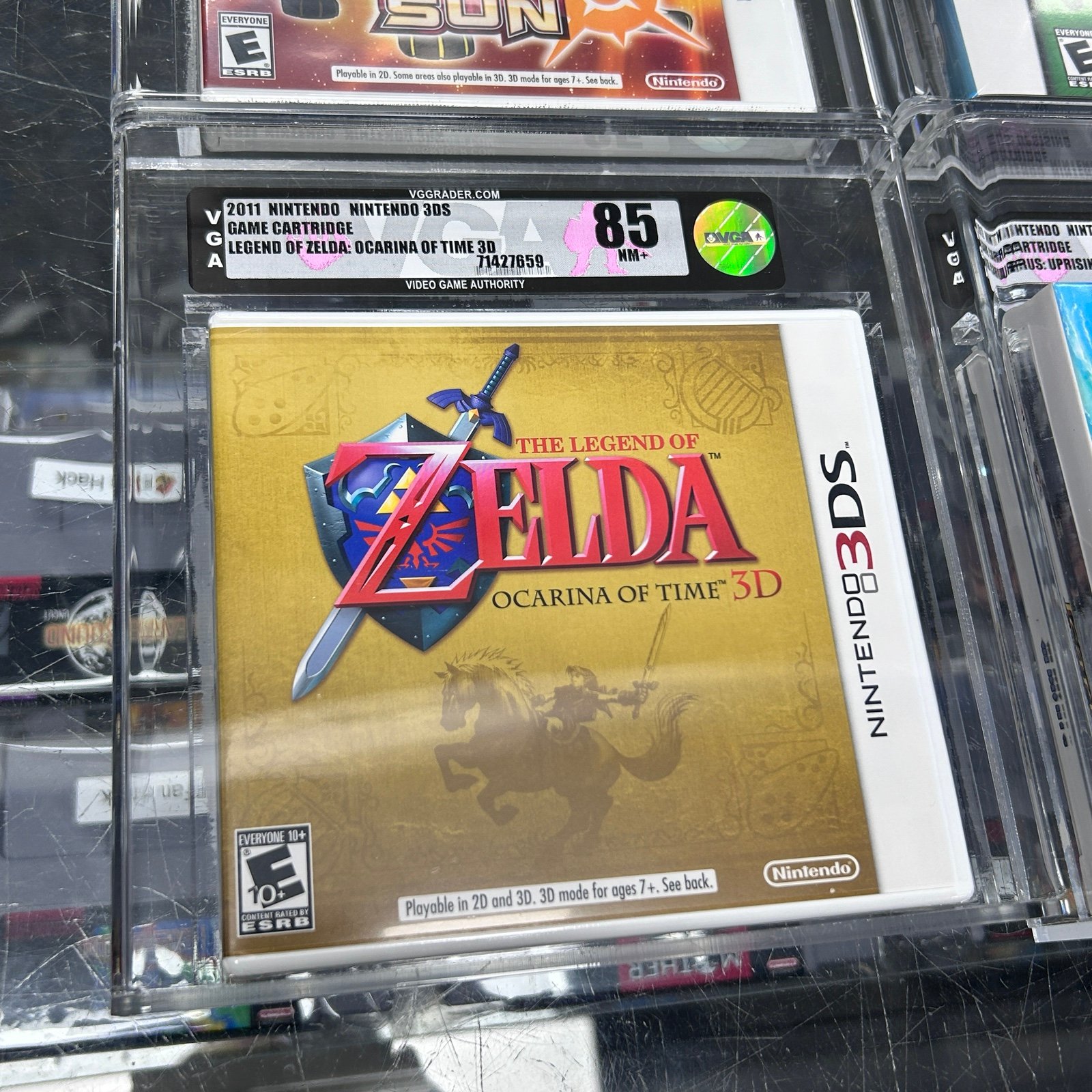 Zelda ocarina for Nintendo 3DS VGA sealed graded, حجم الصورة 1600x1600