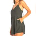 Volcom Women's wild queendom romper short fresh fabric luxury black size XS.