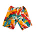 Vintage 80s Kudos bathing suit tropical parrot swim trunks board shorts sz med