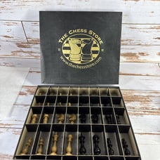 The Chess Store 3 Inch Wenge Wood Chess Pieces Set (Box #5)