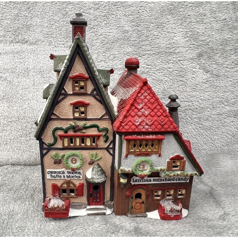 Department 56 Heritage Village Collection Obbies Books and Letrinkas Candy 1992