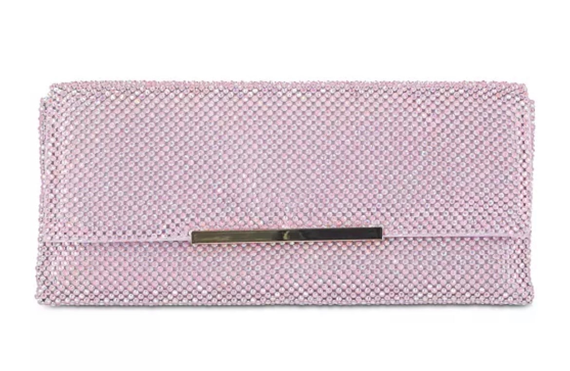 INC International Concepts Hether Diamond Mesh Clutch