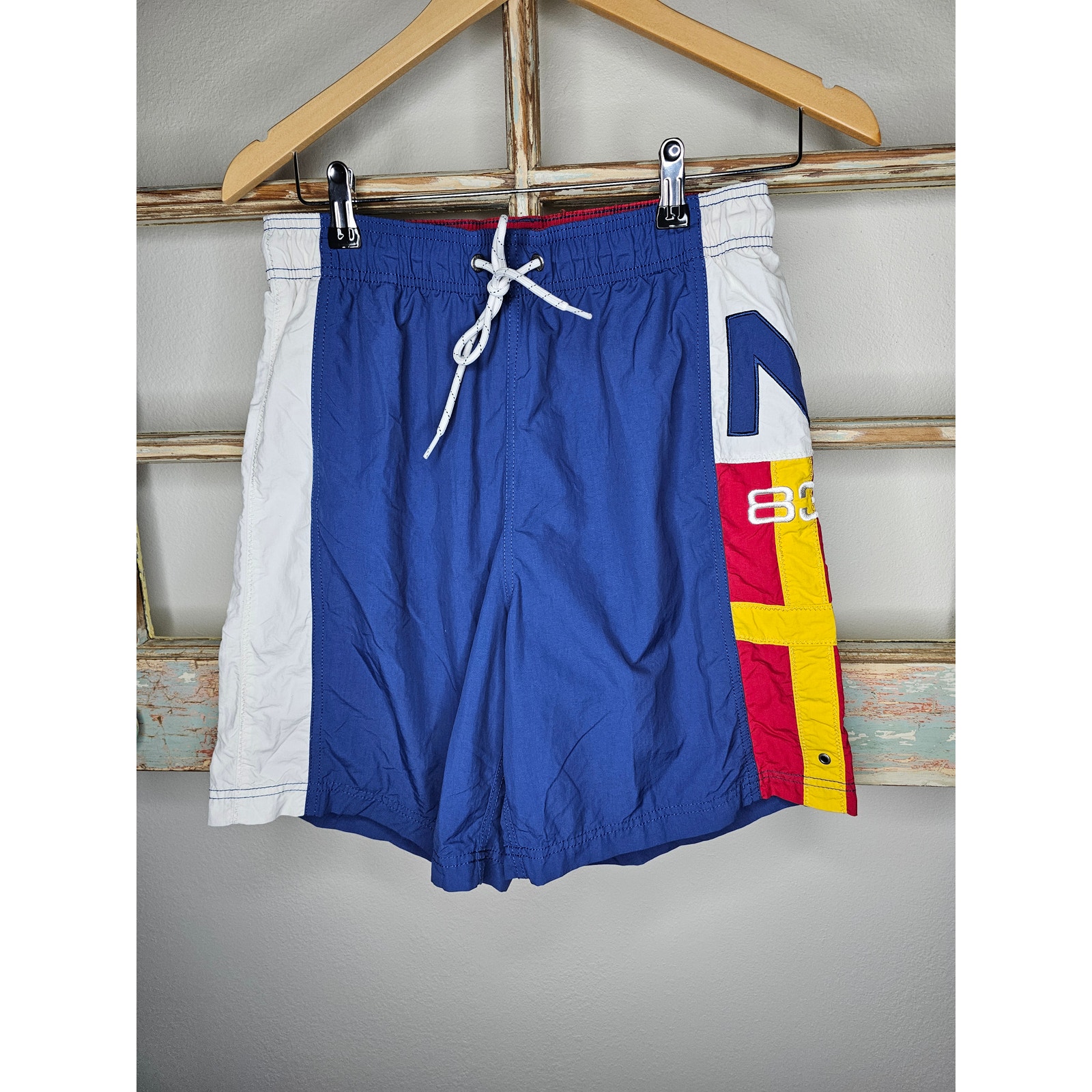 Vintage Nautica Board Shorts With Mesh Vibrant Colors Size Small