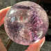 Amazing Large Phantom Amethyst Crystal Sphere Clarity Rainbows 67.5mm