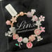 Linx Rose Gold Snake Chain Bracelet with Mom Themed Charms