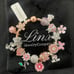 Linx Rose Gold Snake Chain Bracelet with Mom Themed Charms