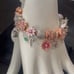 Linx Rose Gold Snake Chain Bracelet with Mom Themed Charms