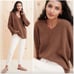 Jenni Kayne Cabin Sweater in Nutmeg Brown