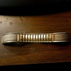 WOMAN'S JB Champion Gold Golden Armor Classic NOS 1950s Vintage Watch Band 16mm