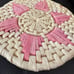 Vintage Boho hand Woven Wicker Straw Trivets / Set 5 pieces