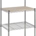Kitchen Storage Baker's Rack with Removable Top, Chrome/Beige, 18 -23xcv