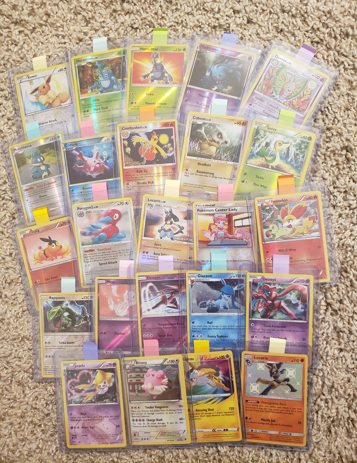 Pokemon Cards Vintage Holo Lot Pikachu Eevee Lucario PSA