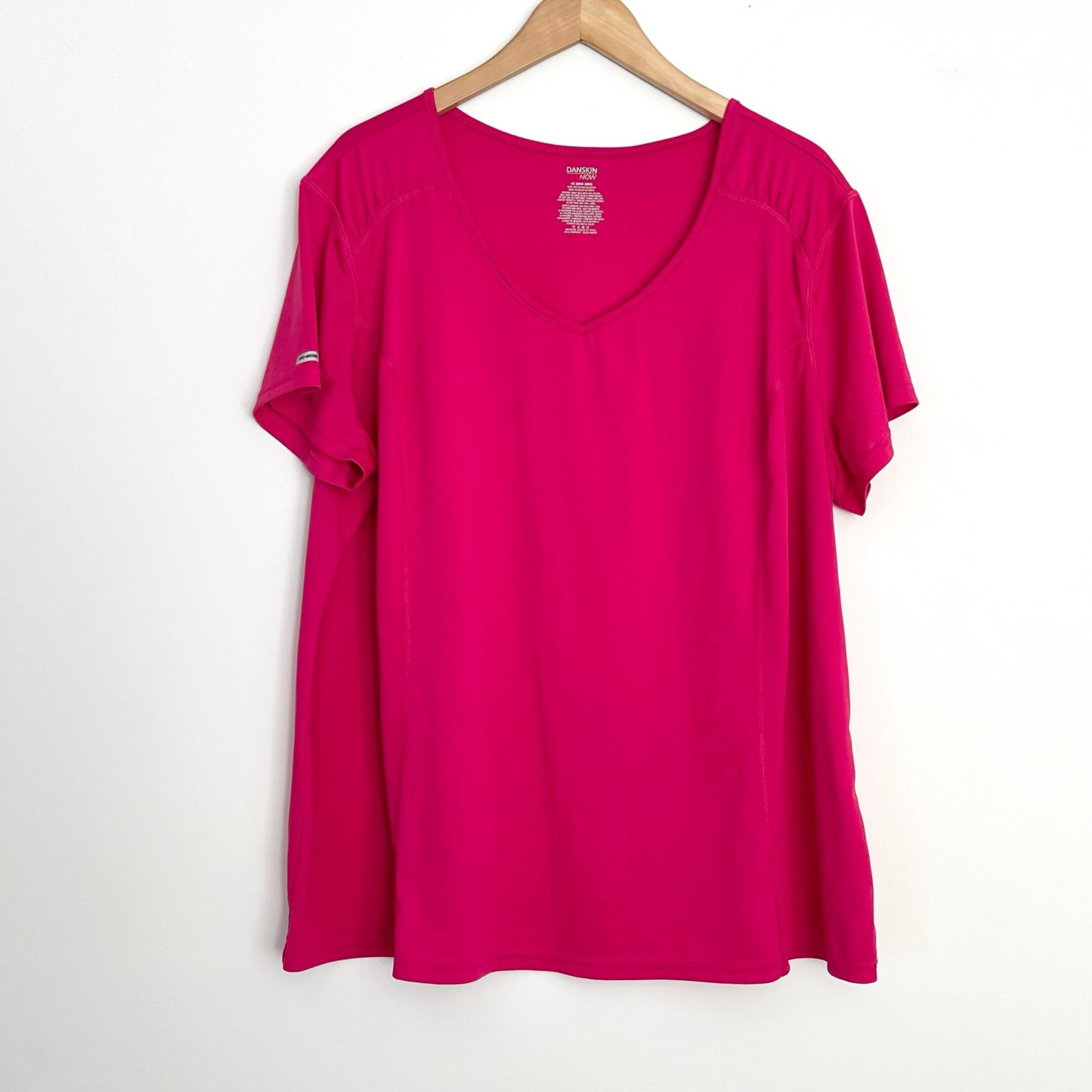 Danskin Athletic TShirt Now Dri More Tee Pink size 4X - Danskin Now