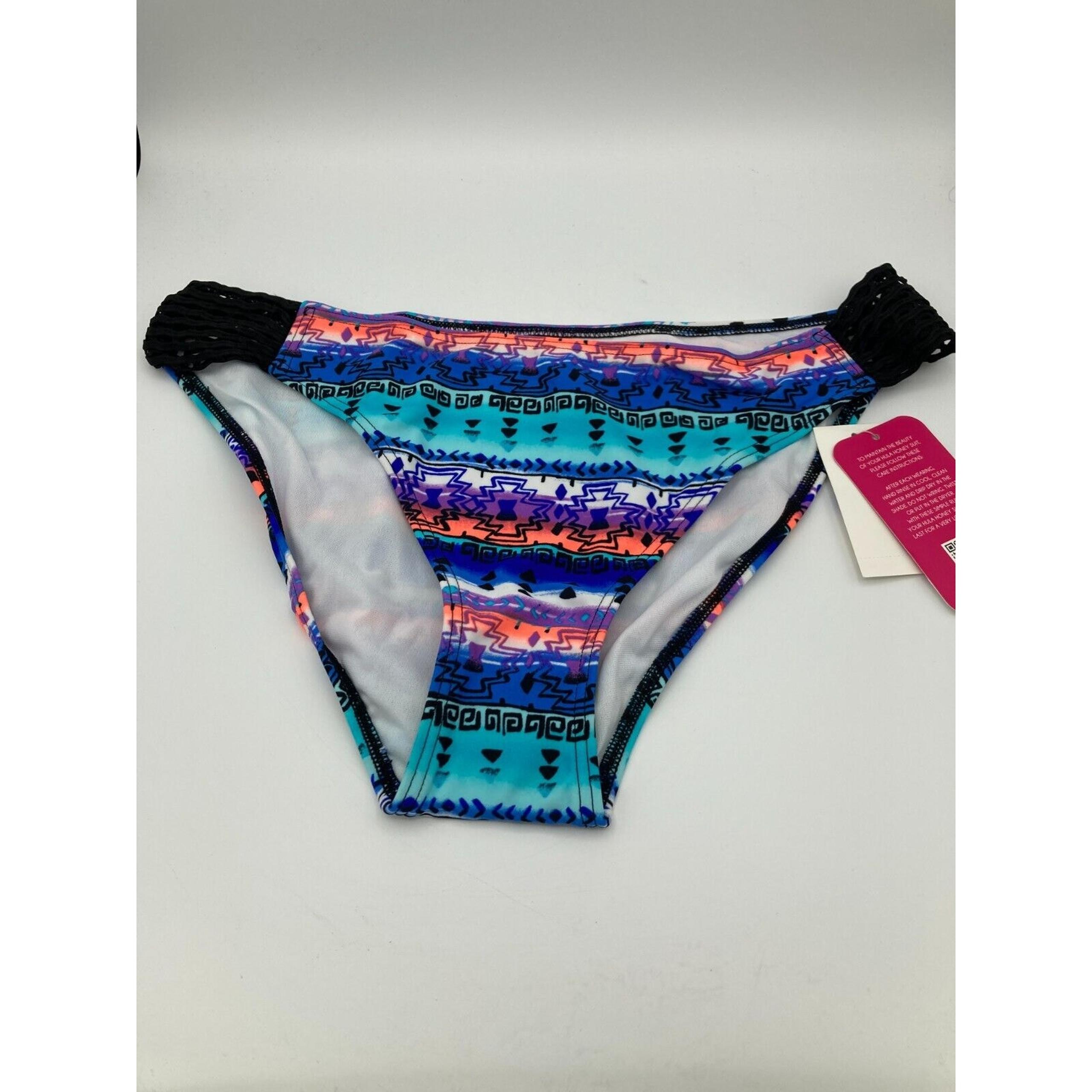 Hula Honey Hipster Bikini Swim Bottoms Multi-Colored XL