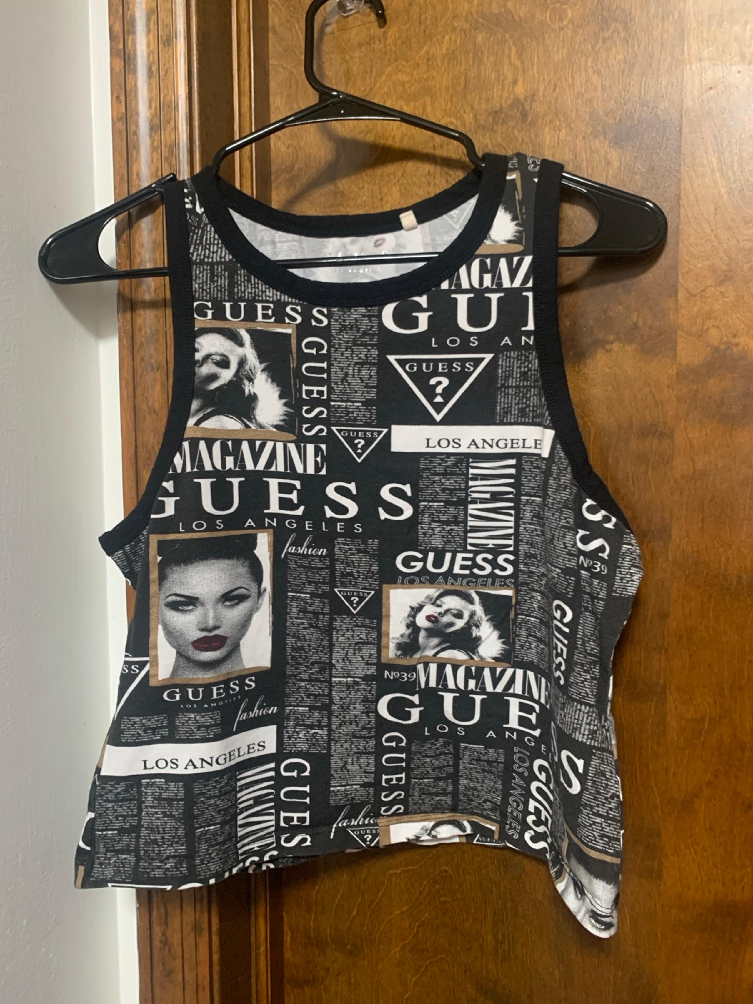 Women’s GUESS Cropped Tank Top - Size XL