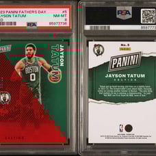 Jayson Tatum 2023 Father’s Day Red /99 PSA 8 Celtics