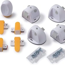 Adhesive Magnetic Lock System, 4 Locks And 1 Key