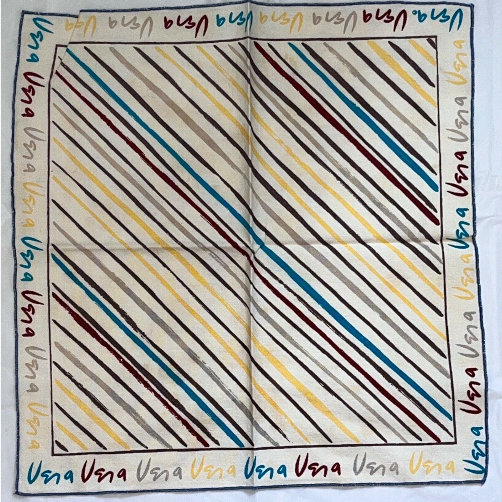 Vintage VERA Neumann set of 4 Multi color Napkin 15.5 Square