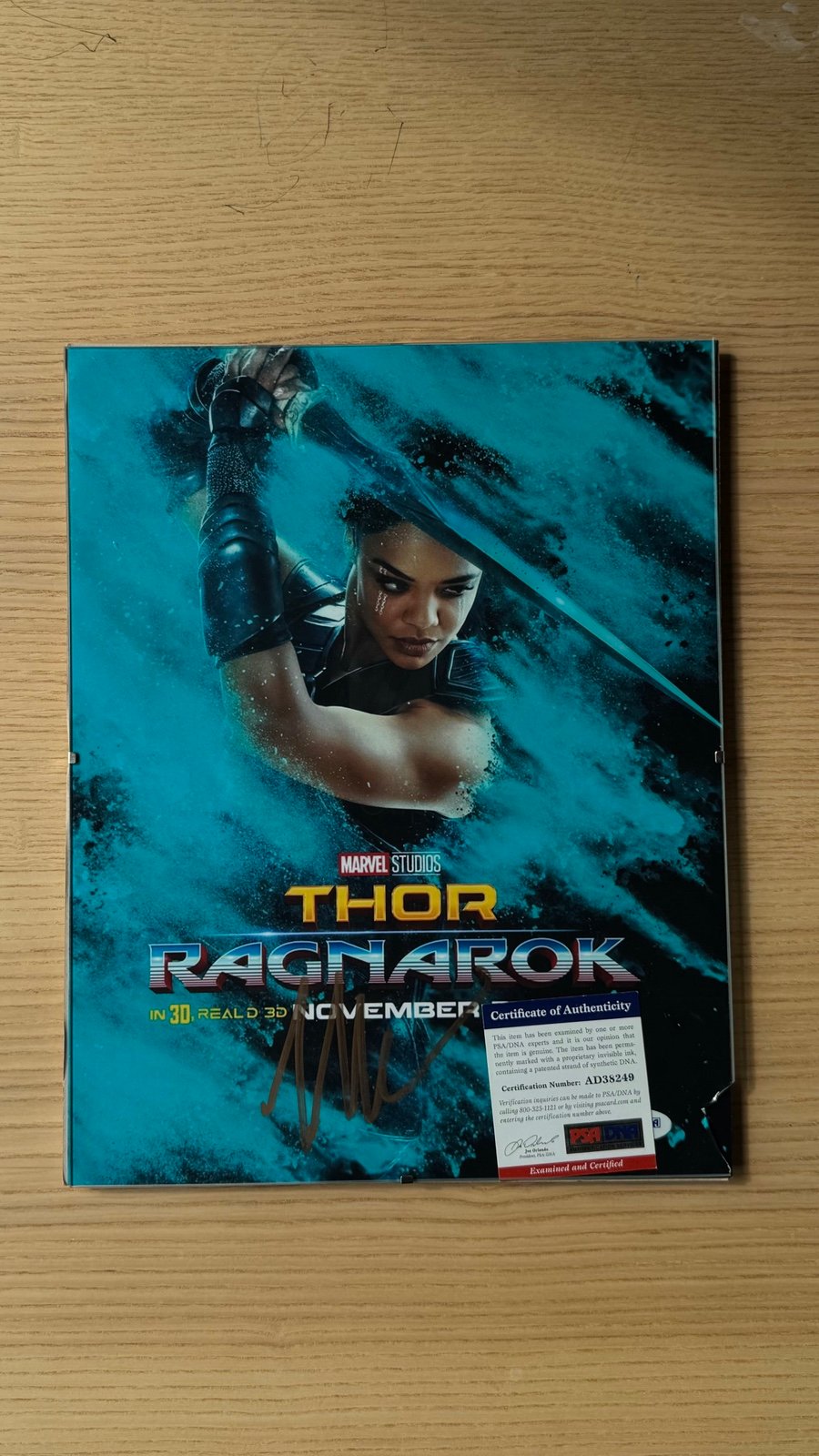 Tessa Thompson Signed Thor Ragnarok Autographed 11x14 Photo PSA/DNA
