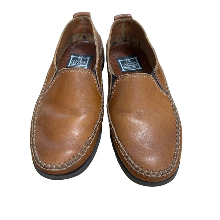 Antica Cuoieria Men's Shoes Leather Slip-on Made in Italy Size 39 (6.5 US) #S5