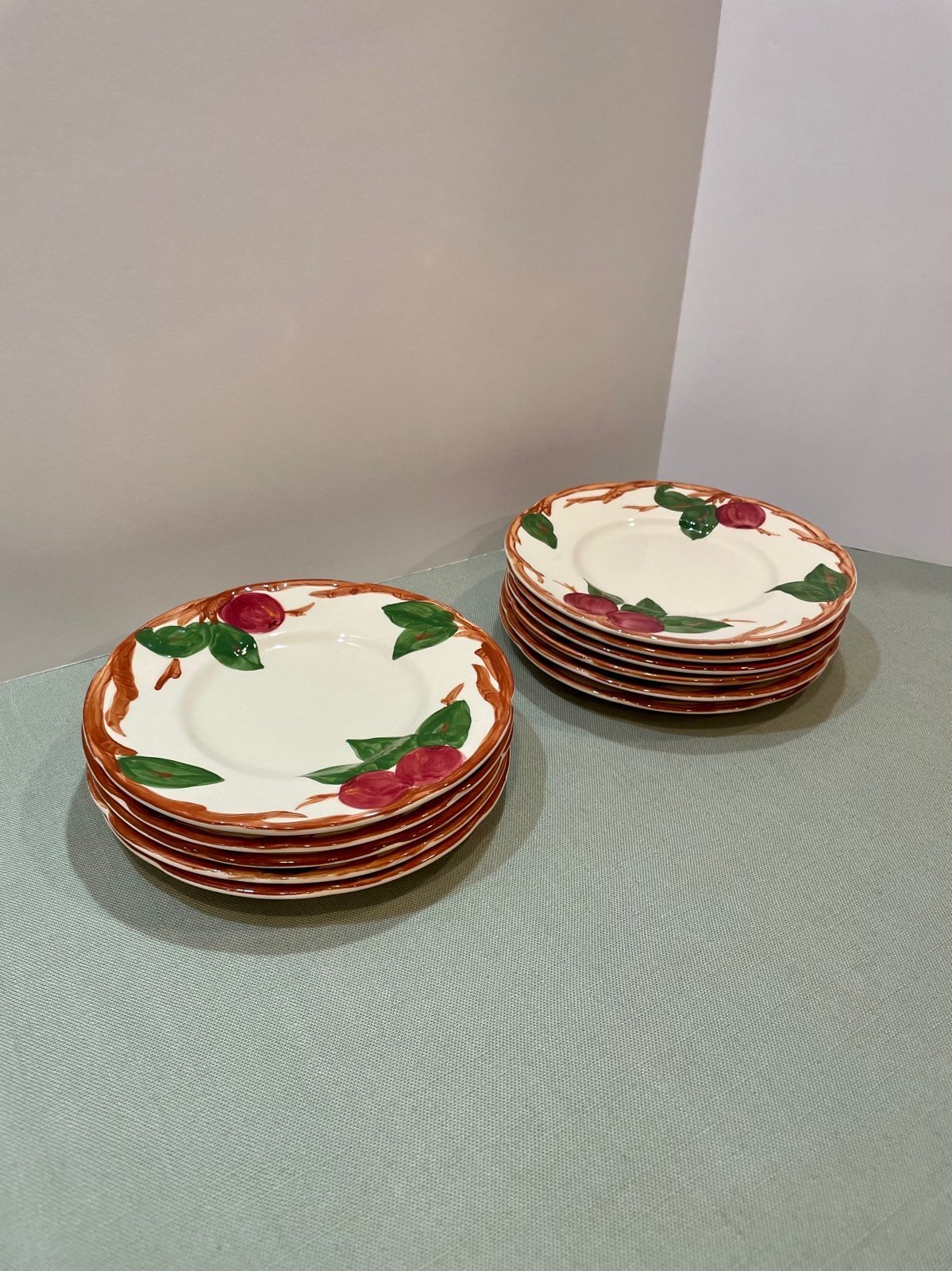 1949-1974 Franciscan Apple China: Bread & Butter Plates (California Backstamp)