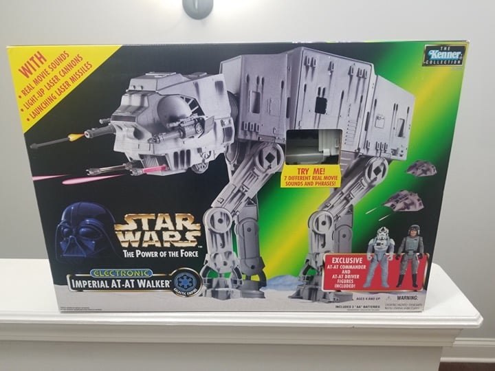 Kenner 1997 Star Wars Power of the Force Electronic Imperial AT-AT Walker NIB