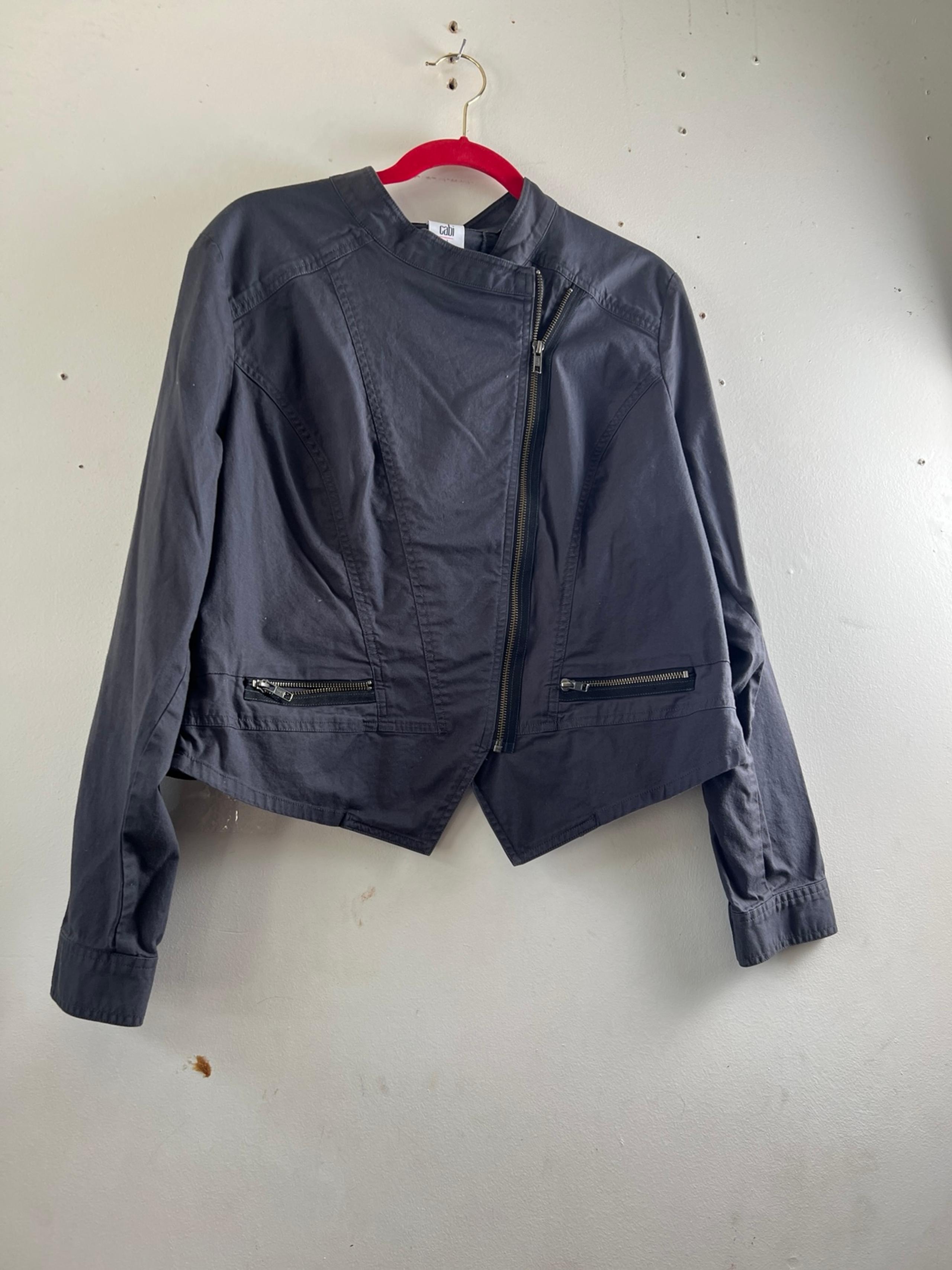 Cabi women moto style XL slim fit zipped jacket