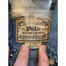 Women's XS Vintage Polo Ralph Lauren Embroidered Floral Roses Denim Pearl Snap