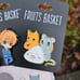 Fruits Basket Chibi Tohru & Sohma Zodiac Animals cardholder pins set
