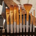16 Pieces Premium Artist Paint Brush Set - Includes Palette Knife, Sponge, Organ
