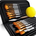 16 Pieces Premium Artist Paint Brush Set - Includes Palette Knife, Sponge, Organ