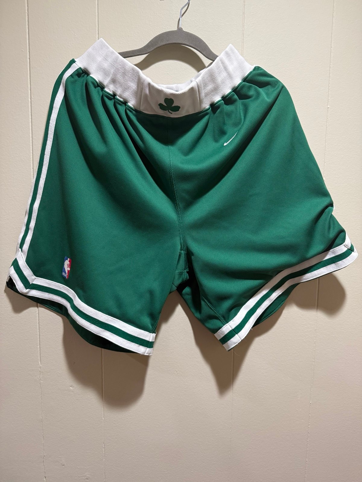 SOLD! Vintage Nike Boston Celtics Embroidered Basketball Shorts